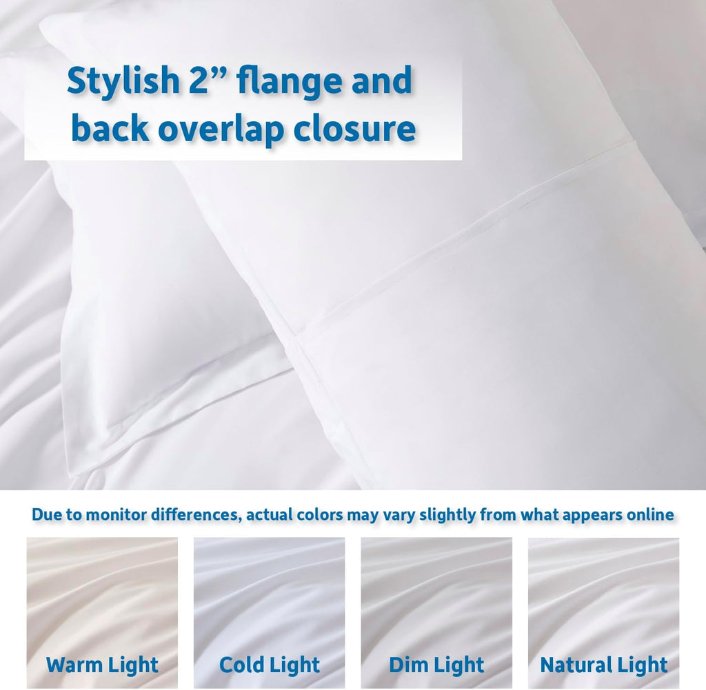White Duvet Cover Queen - Soft Double Brushed Queen Duvet Cover Set, 3 Piece, with Button Closure, 1 Duvet Cover