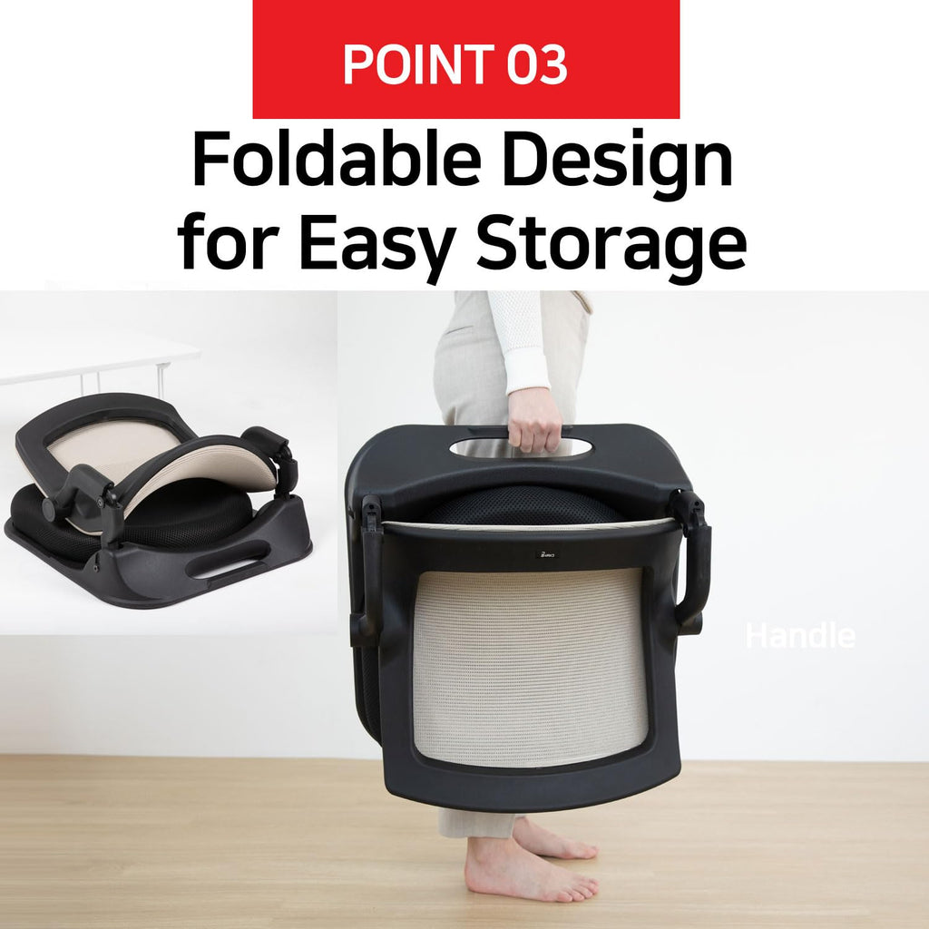Patented Floor Chair with Back Support - Foldable Orthopedic Floor Chair for Adults/Children - Japanese Legless Seat