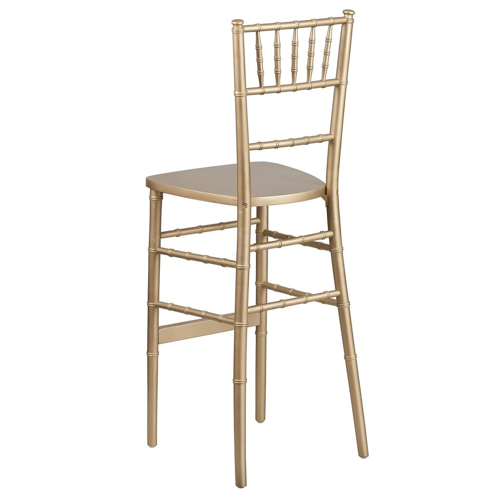 Hercules Wood Chiavari Chair, Gold, 2-Pack