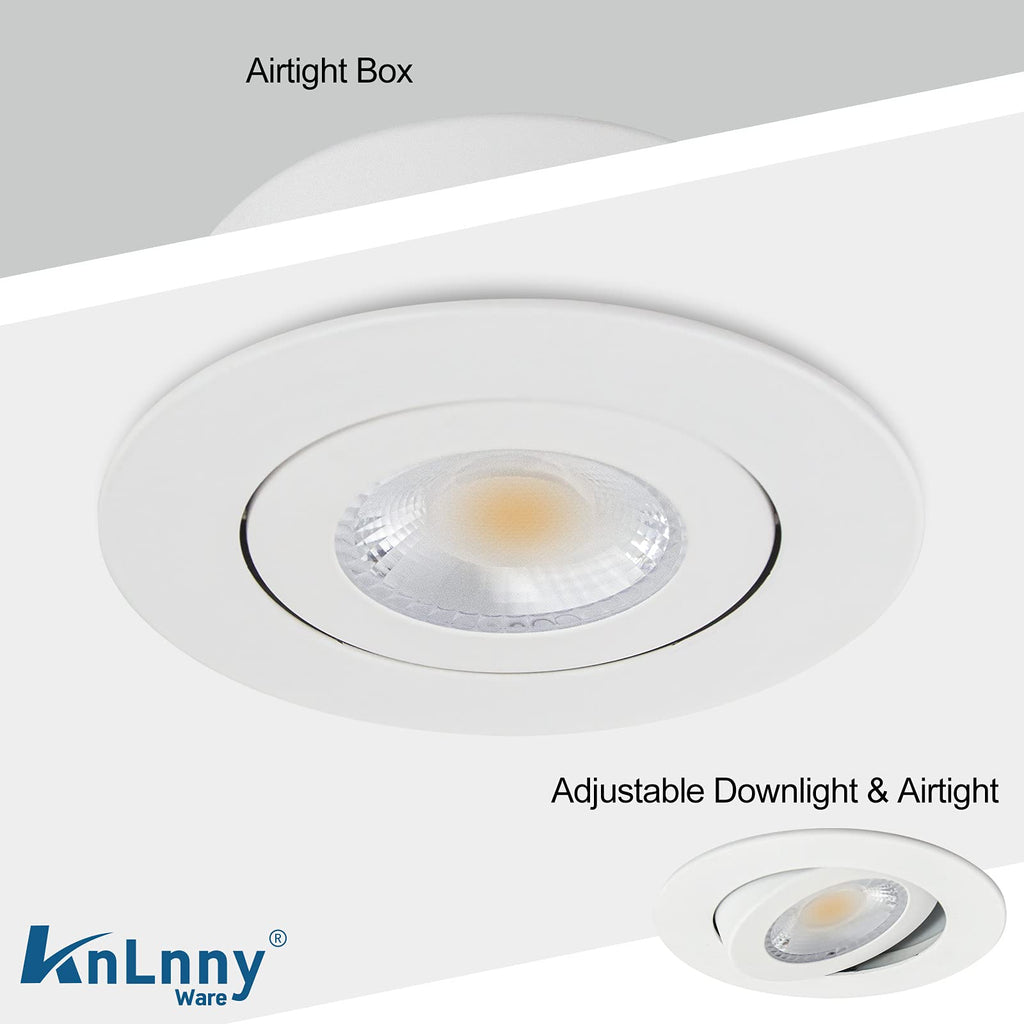 4 Inch Led Recessed Lights Gimbal 4 Pack,5 CCT,Dimmable