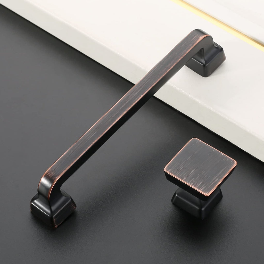 15 Pack Oil Rubbed Bronze Cabinet Knobs 1.2 Inch(30mm) Single Hole Cabinet Handles Dresser Knobs Drawer Knobs and