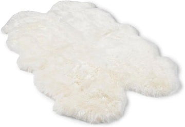 Real Sheepskin Rug 4x6 ft | Sheepskin Rugs and Sofa | Bedside Rugs s | Large Fluffy Rug is Breathable &