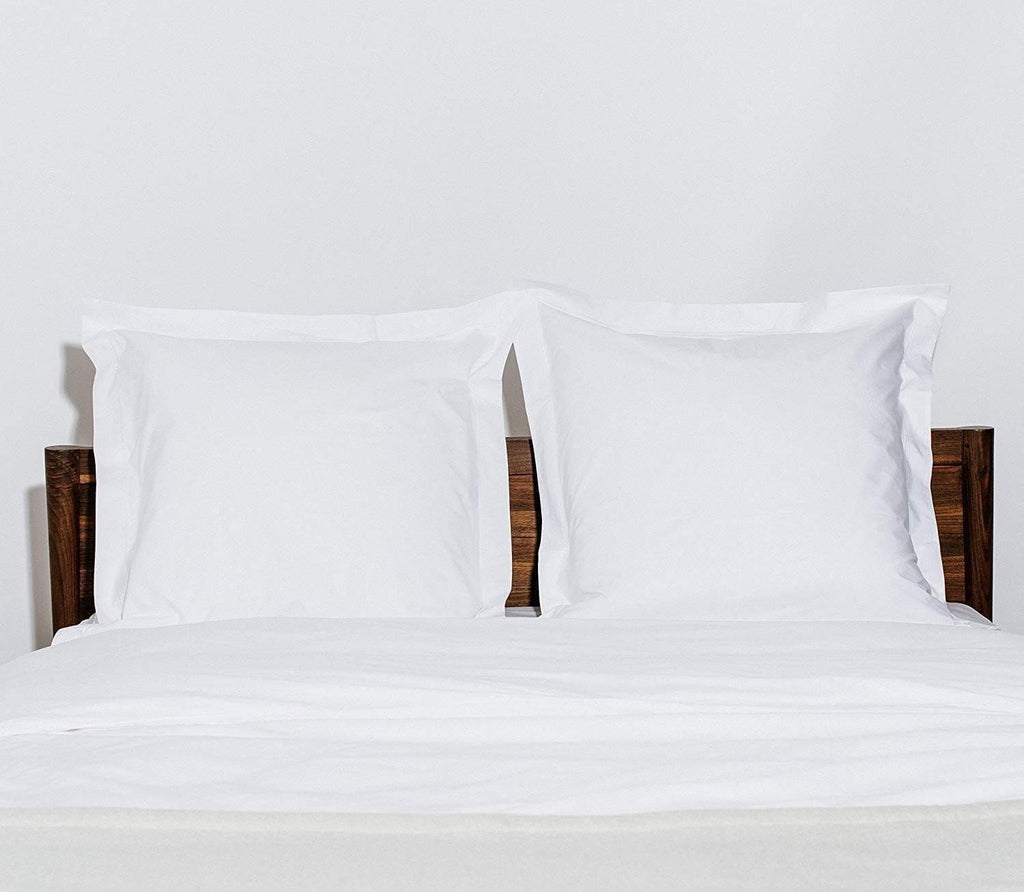 Euro Sham Covers 26x26 Set of 2 White 600 Thread Count 100% Egyptian Cotton Pack of 2 Euro 26x26 Pillow Covers