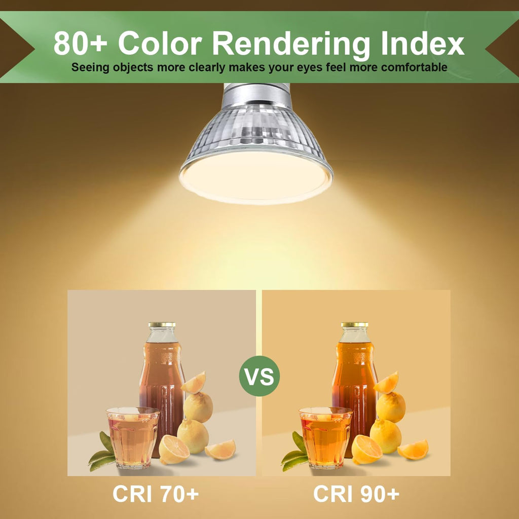 GU10 120V 50W Halogen Light Bulbs for Track and Range Hood, GU10+C Candle Warmer Lamp with Dimmable, 2700K Warm