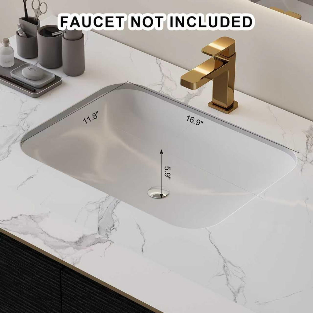 36" Modern Bathroom Vanity with Ceramic Sink