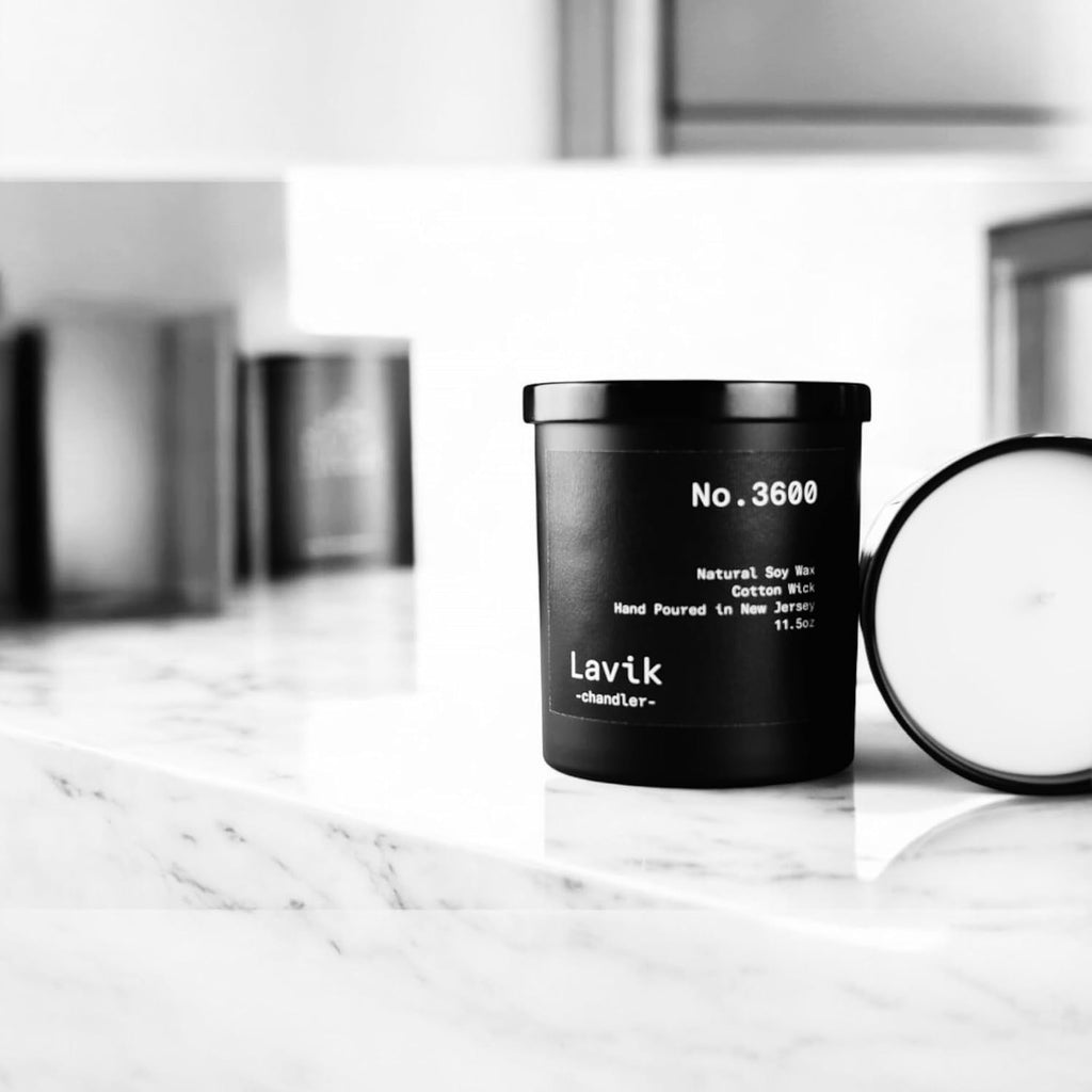 Luxury 11.50oz Scented Candle with grounding Base Notes of Birch, Cedarwood, Musk, Oakmoss, and Patchouli. Natural - Set of 115
