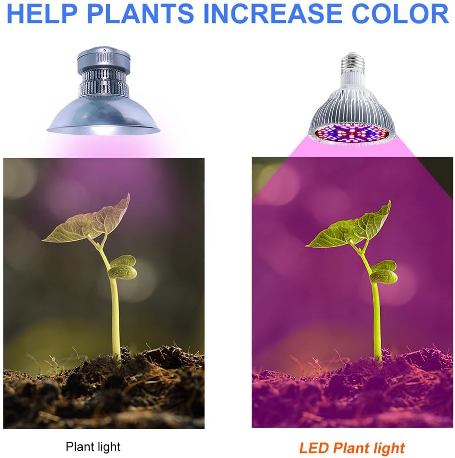100W Plant Light Bulb E26/ E27 Indoor Full Spectrum Hydroponic Cultivate Lamps AC100-277V Seedls Growth Lights UV/IR