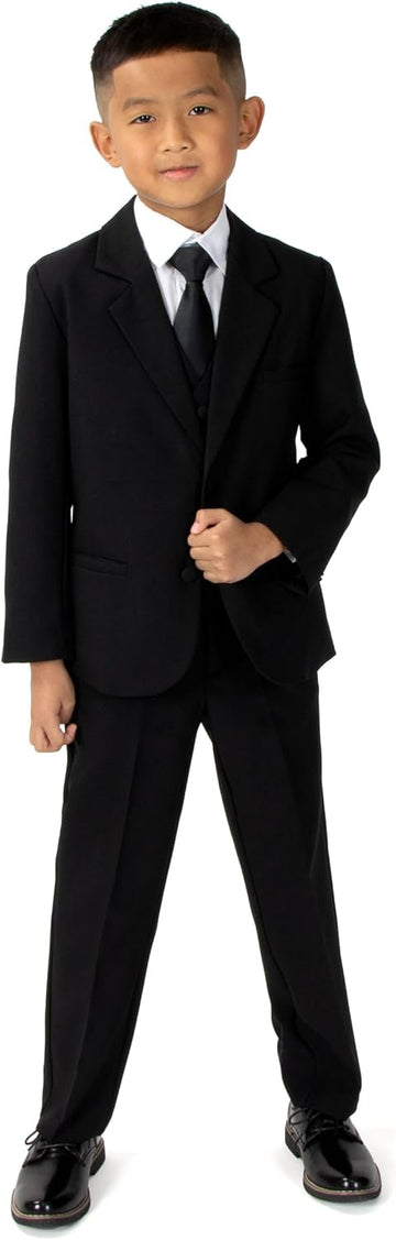 Boys' Classic Fit Formal Suit Set -Wedding and Formal Attire