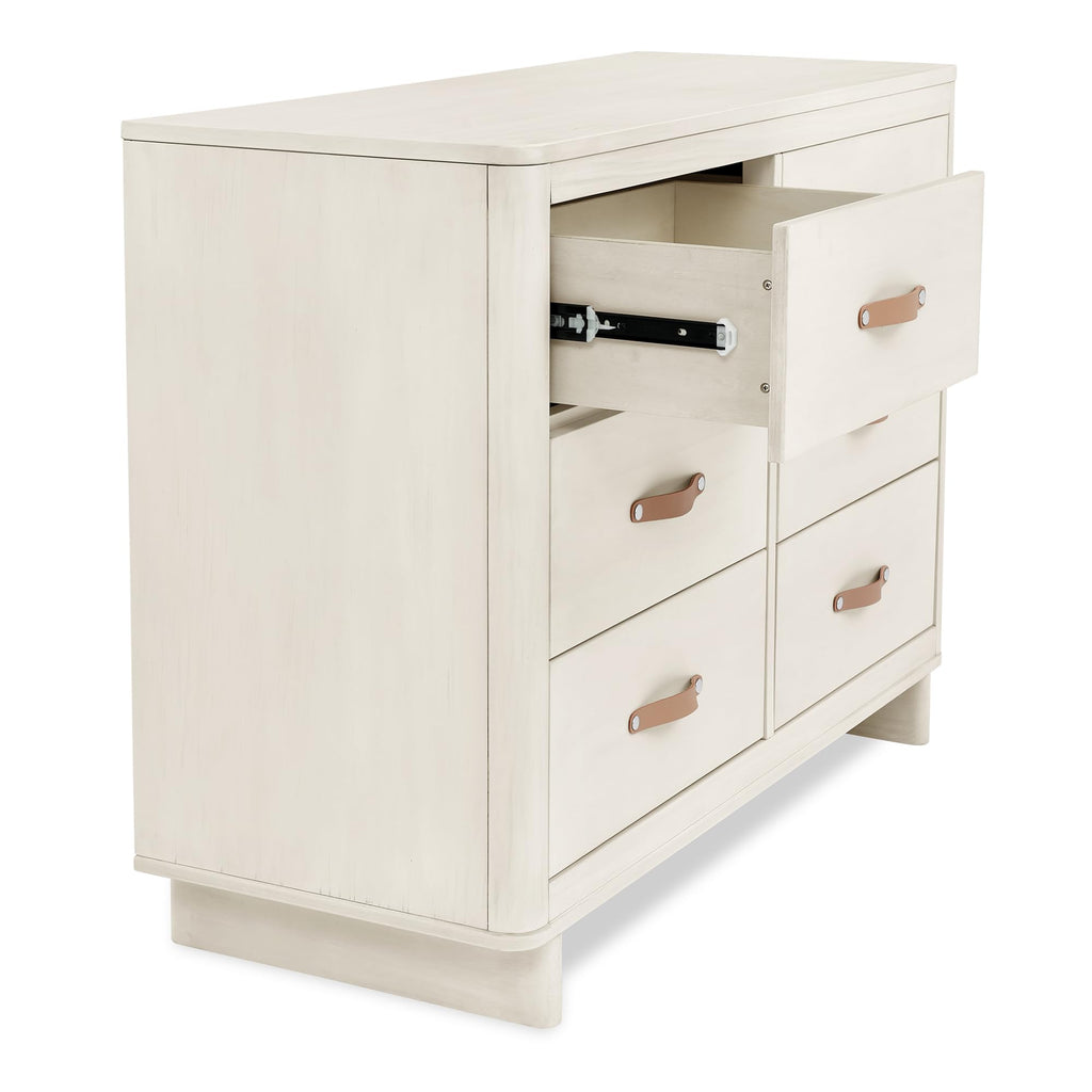 BabyGap Skye 6 Drawer Dresser with Interlocking Drawers Greenguard Gold Certified, Antique White