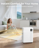30 Pint Dehumidifier for Basement, 2500 Sq. Ft Dehumidifiers for Home with Drain Hose, 3 Modes, Smart Humidity Control