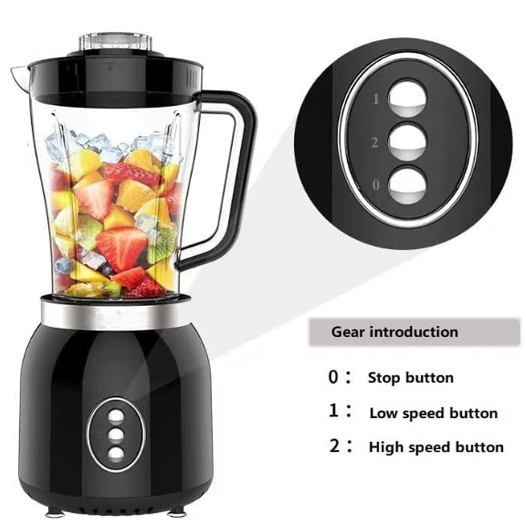 4-in-1 Kitchen Mixer, 800W Blender Food Processor & Grinder with 2 Speeds