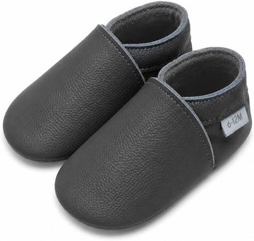 Leather Baby Shoes Boys Girls Moccasins Infant Toddler Slippers Soft Sole Anti-Slip Baby Walking Crib Shoes