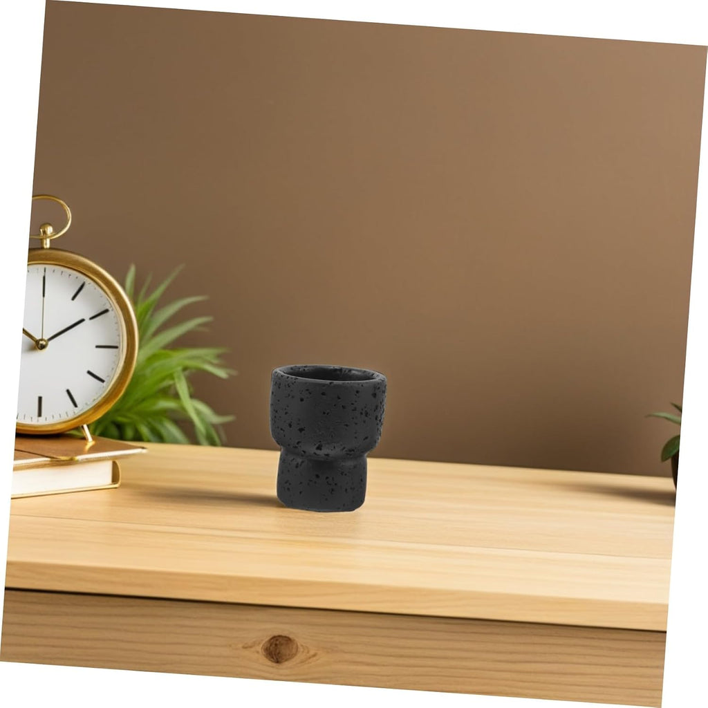 Concrete Match Holder for Fireplace and Bars, Decorative Cement Matchstick Jar, Easy to Move, Artistic Rustic Design