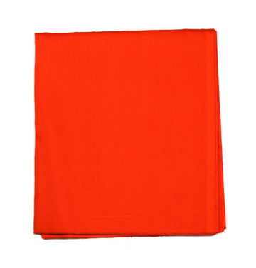 100% Cotton Fabric Poplin Cotton Cloth for Puja Hindu Pooja God Aasan, Coconut, Statue Shankh Wrap (Dark Orange, 1