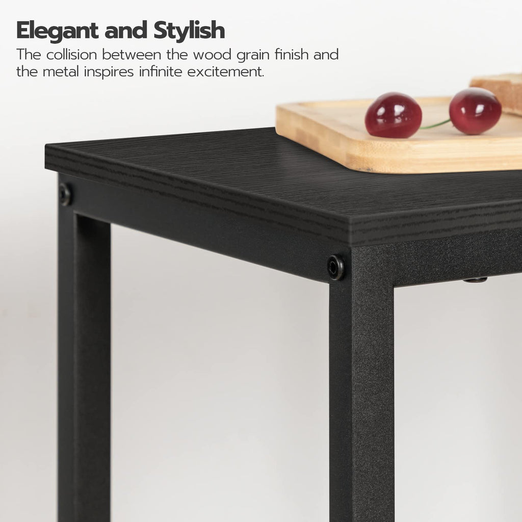 Tall Side Table, Telephone End Table, Small Tall Nightstand