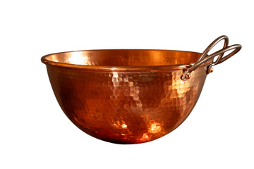Mixing Bowl with Handle | Hand Hammered | 1.5 Qt, 8