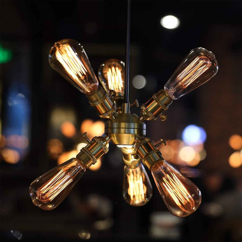 Edison Bulbs,60W Incandescent Light Bulbs,E26 Warm Amber Glass