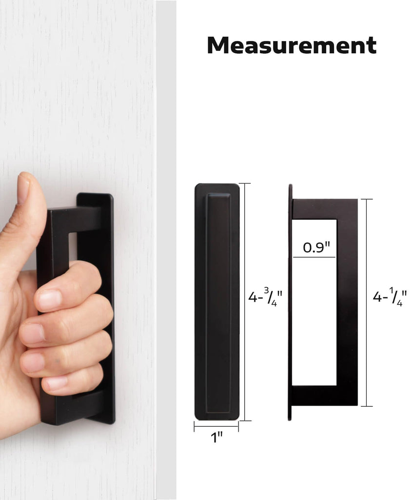 Adhesive Cabinet Handles, Matte Black, 4-3/4", 2-Pack