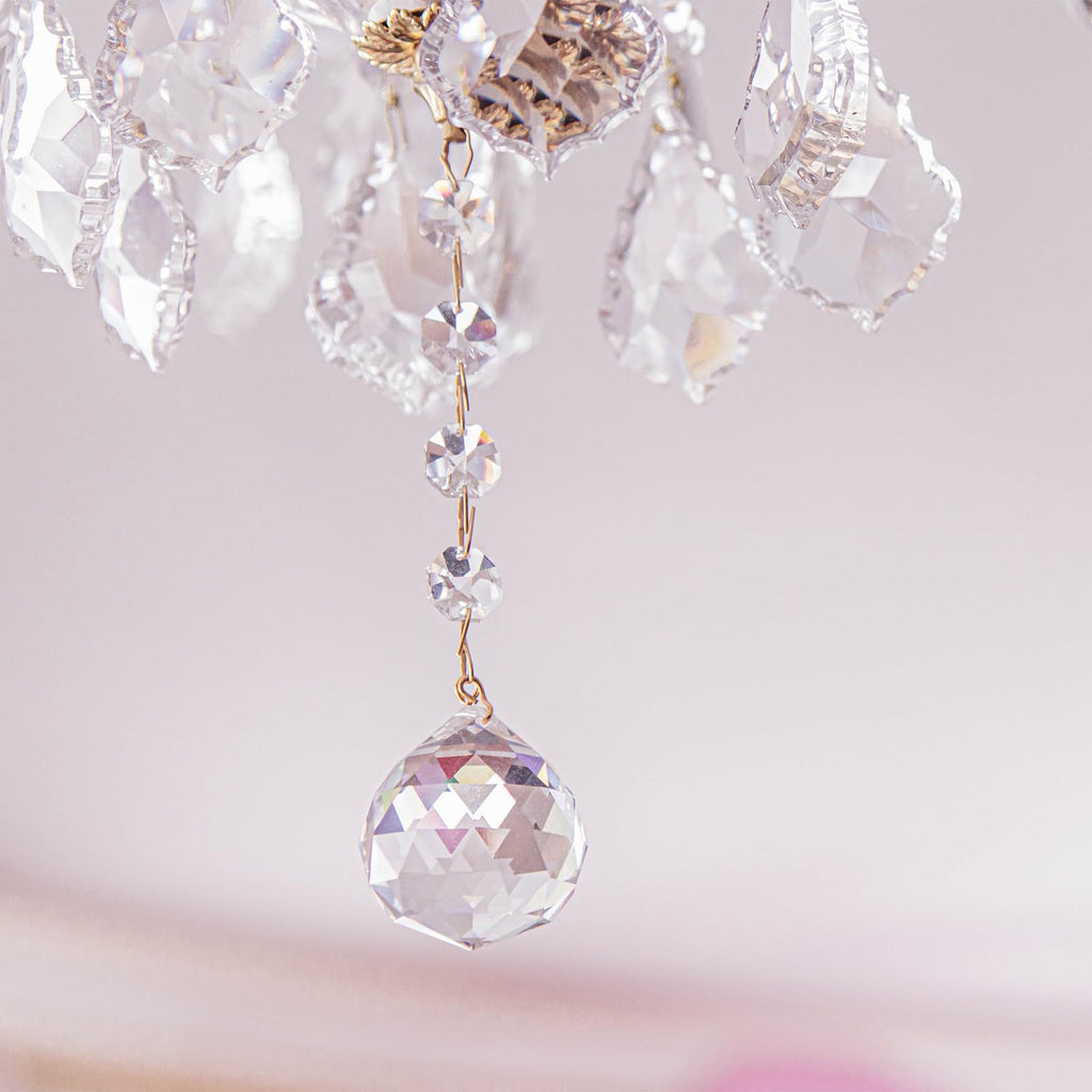 12x14mm Copper Chandelier Connector Pins, 300Pcs Chandelier Crystal Clips for Fastening Crystals Parts, Chandelier