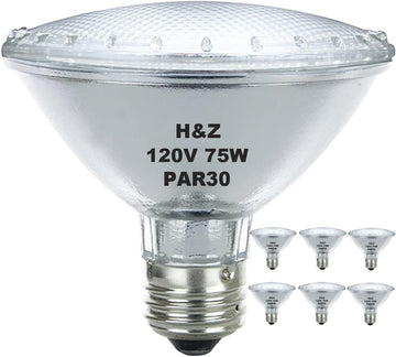 Par30 Short Neck Halogen Flood Light Bulb 75W 120V Warm White 3000K