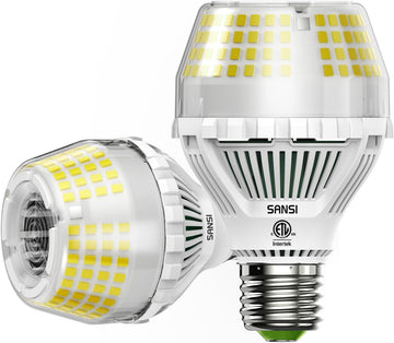 300W Equivalent 5000 Lumens LED Light Bulb, 5000K Daylight Super Bright Light Bulbs, E26 A19 Brightest LED Bulbs Non