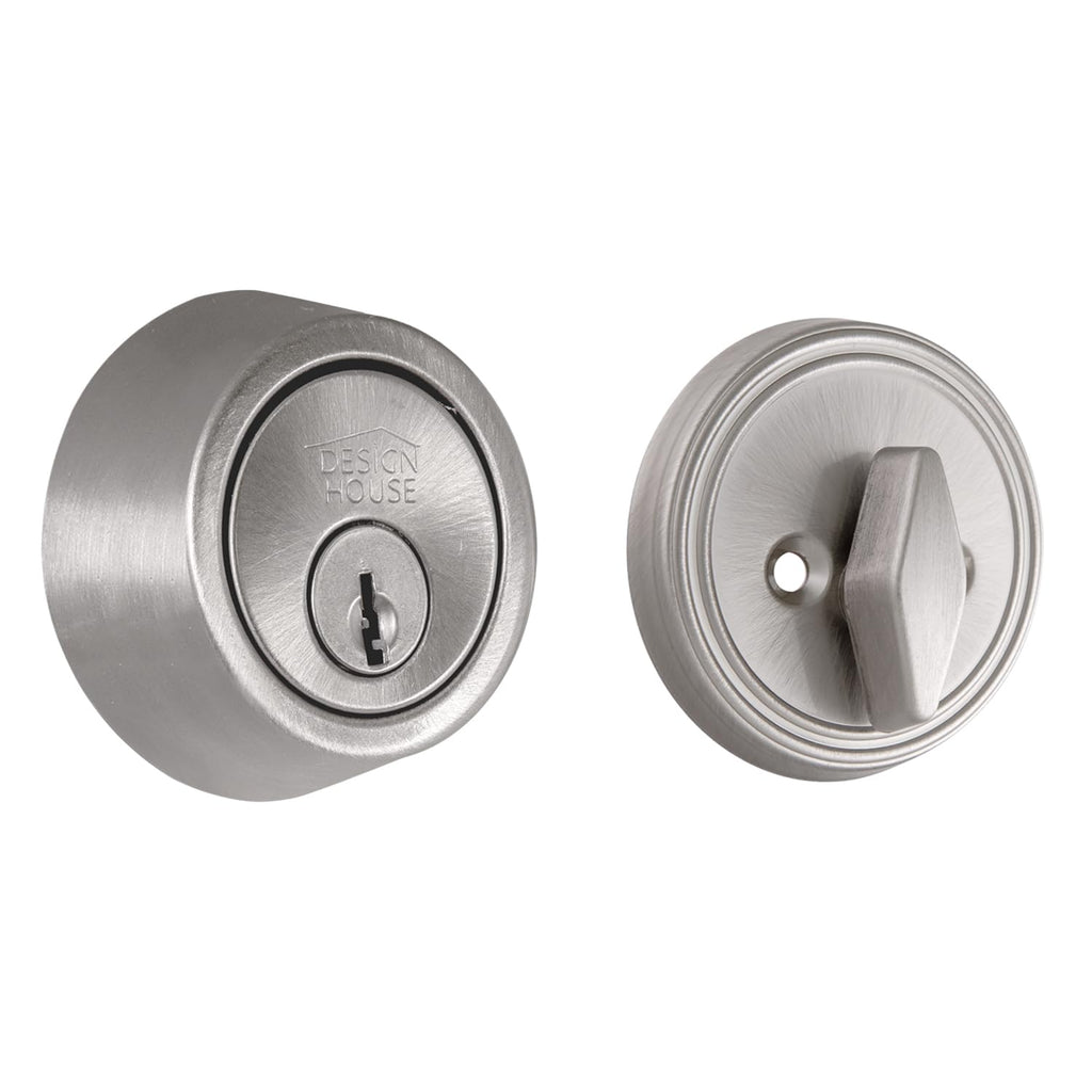 Single Cylinder Deadbolt, Satin Nickel