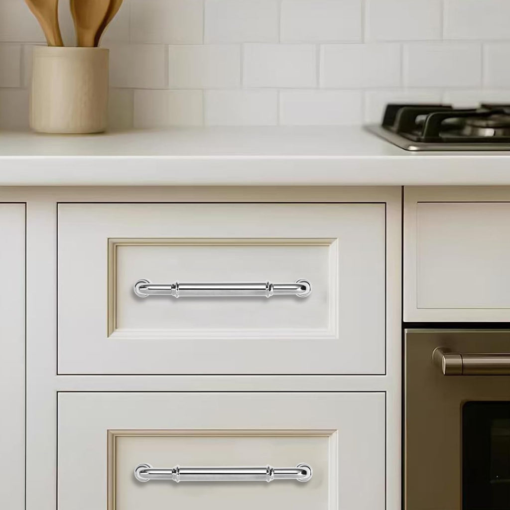 2 Pack Heavy Duty 3-1/2" Polished Chrome Cabinet Pulls