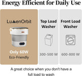 Portable Washing Machine with Spin Basket, Upgraded 16L Foldable Mini Washer【5-Min Wash・3-Min Spin・1-Year Manufacturer