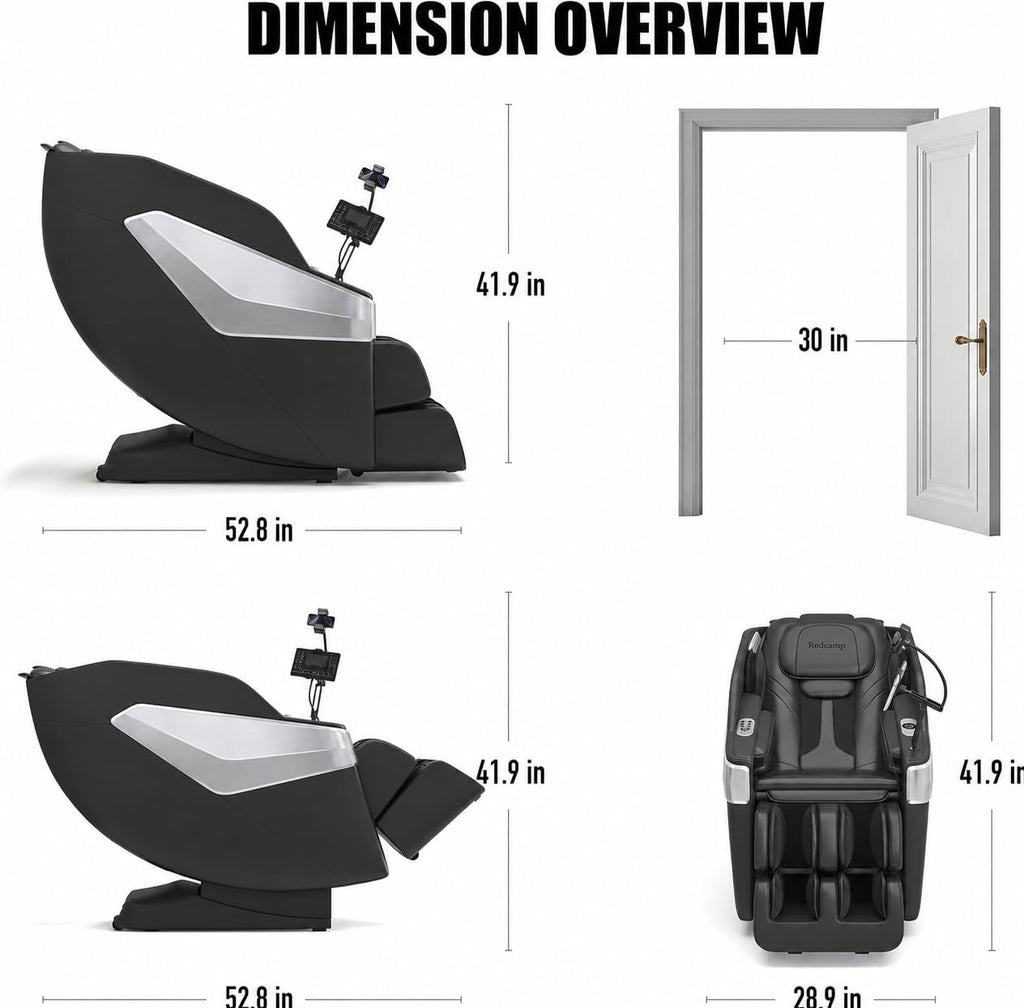 Full Body Massage Chair : Zero Gravity Massage Chairs with SL Track, 3D Robot Hands, Heat, Airbag Massage, Foot