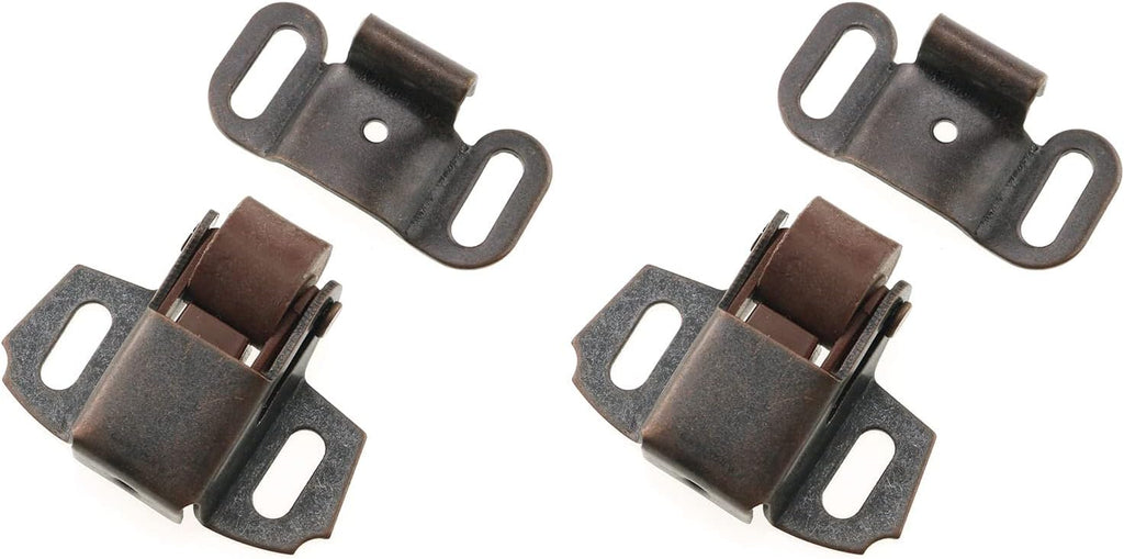 4PCS Roller Wheel Spring Cabinet Furniture Closet Door Catch Latch, Cabinet Lock Door Suction Buckle Latch, Cabinet