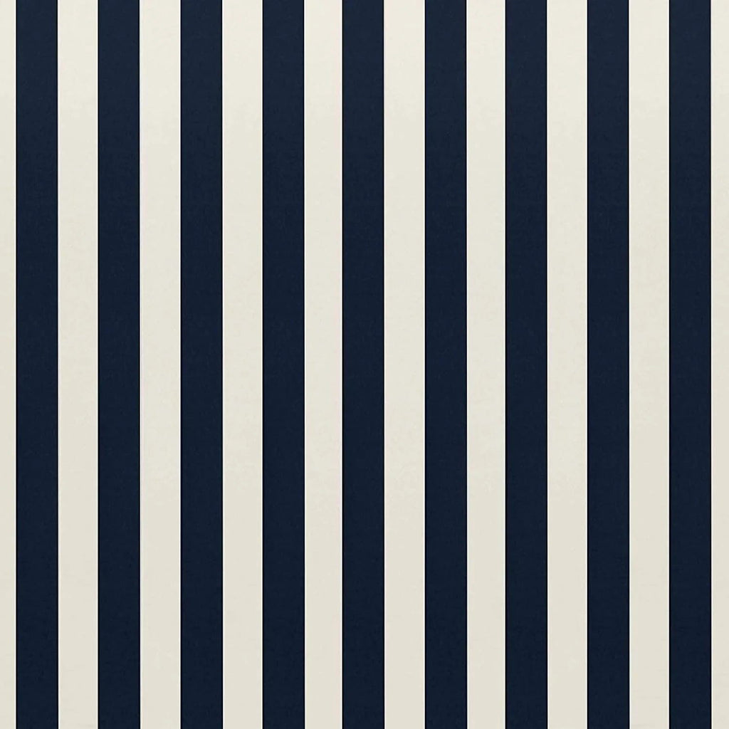 Square Throw Pillows Set of 4, 17x17 Inch Accent Pillows, Navy Blue and White Striped Pillow, All-Weather Spun