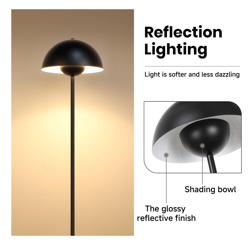 Floor Lamp, 66'' Industrial Black Lamp
