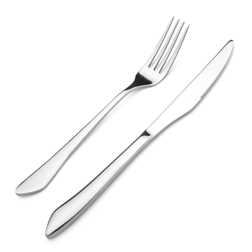 Silverware Set, 20-Piece Stainless Steel Flatware Set Service for 4, Mirror Polishing Tableware Cutlery Set and
