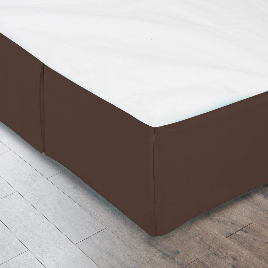 Italian Finish Egyptian Cotton Tailored Split Corner Bed Skirt with 14-inch Drop Length - Queen Size (60 x 80) Color