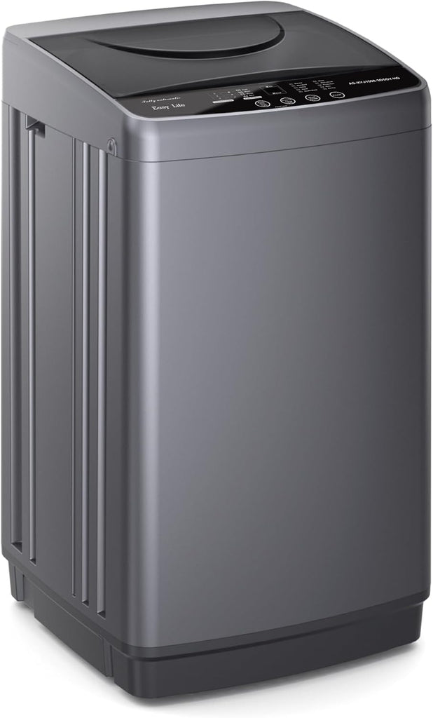 Portable Washing Machine, 7.7 lbs Full-Automatic Compact Laundry Washer, Stainless Steel Drum, 10 Wash Cycles