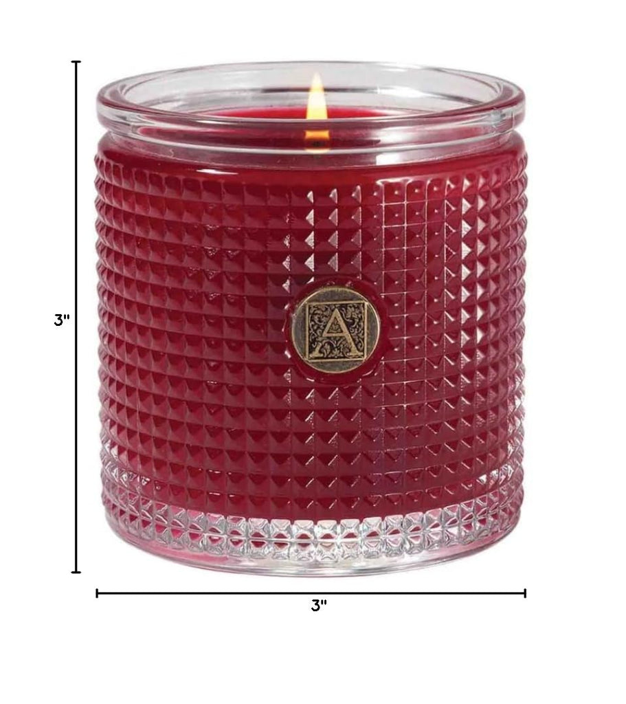 Smell of Christmas Textured Glass Scented Jar Candle