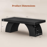 70.9 Inch Executive Desk, Large Office Desk with Power Outlet & Storage Shelves