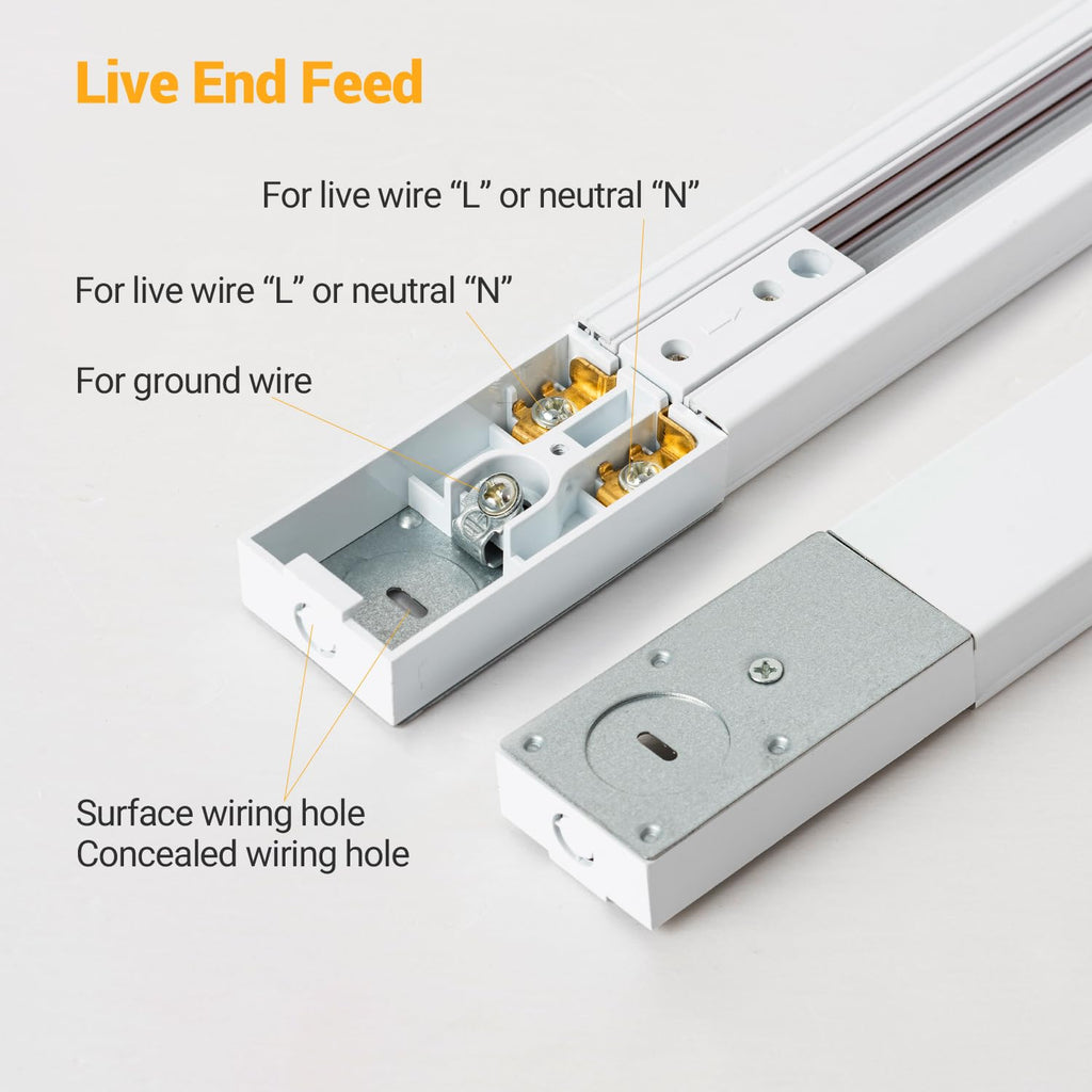 Dimmable Plug in Track Lighting with Remote, 8-Light White