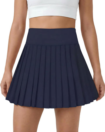 Girls Tennis Skirts with Pockets Liner: High Waisted Pleated Skirt Athletic Sports Skorts Performance Skirts