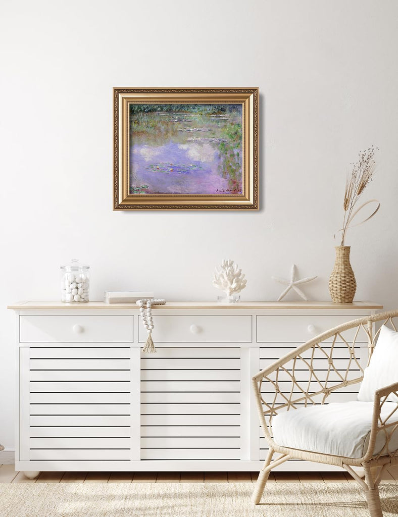 Monet Water Lilies Wall Art Framed, 1903, Image Size 20x16 in