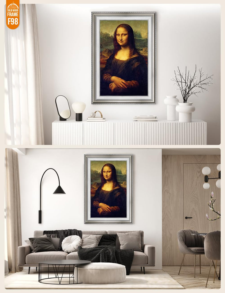 Mona Lisa Framed Wall Art, Gold Frame, 40x28