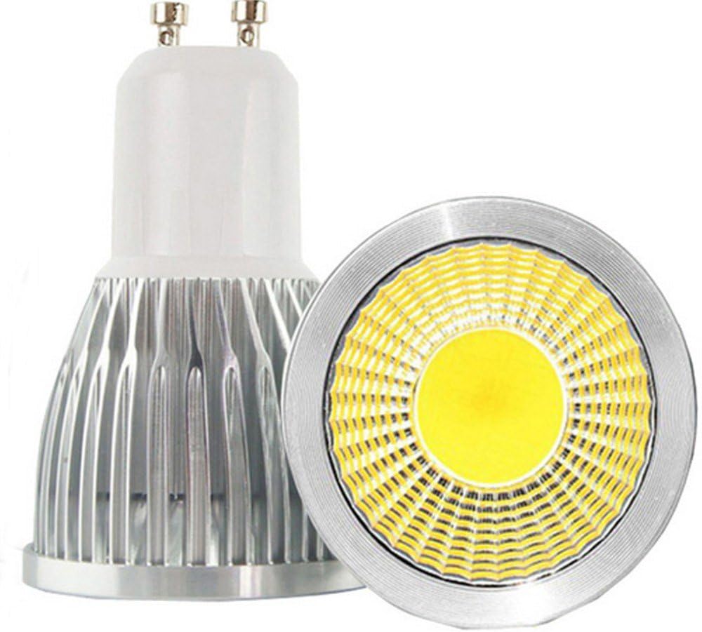 GU10 LED Bulbs GU10 5W COB LED Bulbs GU10 Base 5W 110V 6000K Daylight White Not Dimmable Spotlight Bulb for Landscape