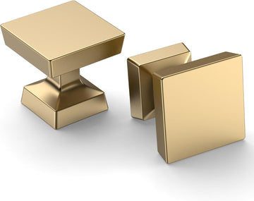 10 Pack Champagne Bronze Cabinet Knobs 1.2 Inch(30mm) Single Hole Cabinet Handles Drawer Knobs and Pulls Cabinets ZH0008