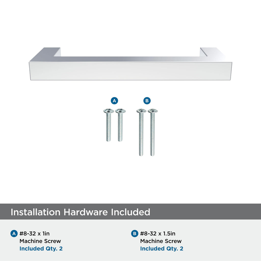 10 Pack 3-3/4" Monument Polished Chrome Drawer Pull