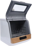 Countertop Dishwasher with 3 Washing Programs, Compact Dishwasher 360°Streak-Free Deep Cleaning