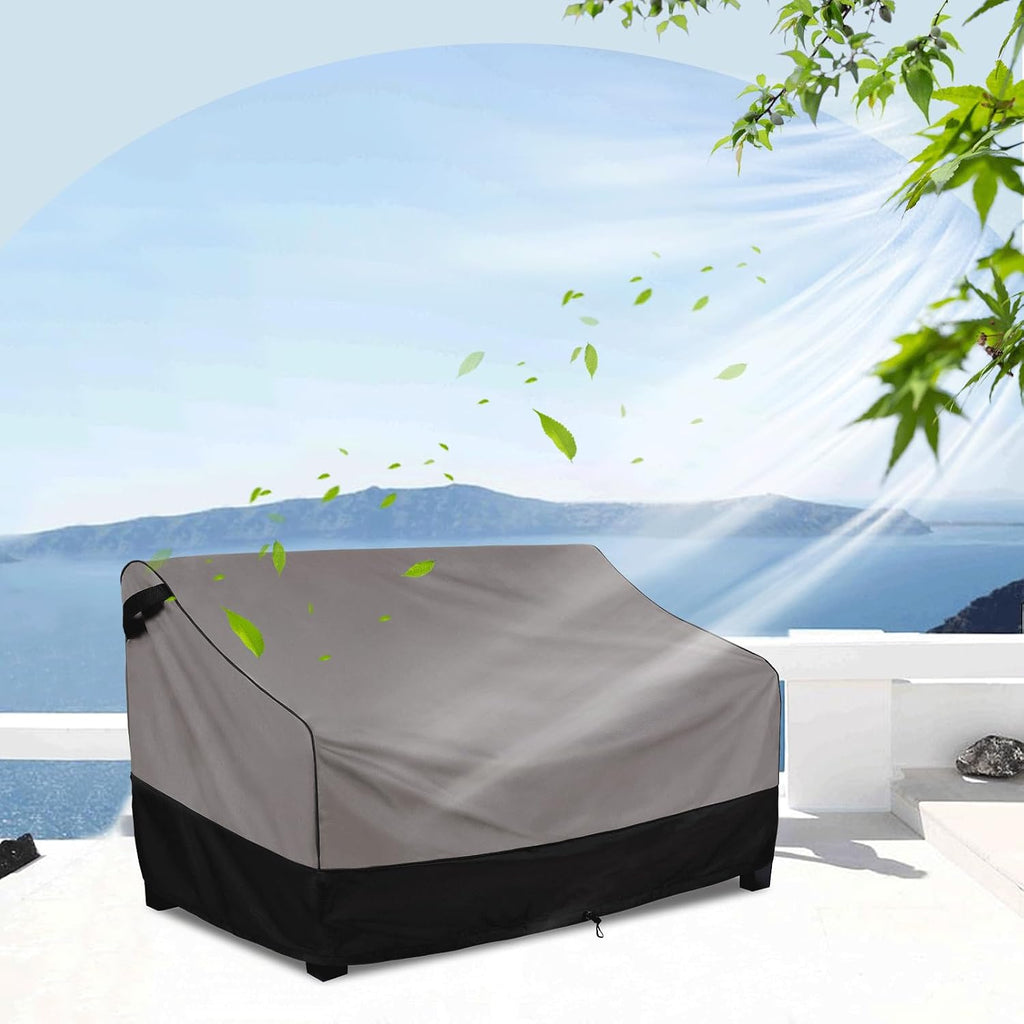 Patio Furniture Outdoor Sofa Covers Waterproof, Fit 79x38x35 inch | 3-Seater Couch Bench Protector for Lawn Deck