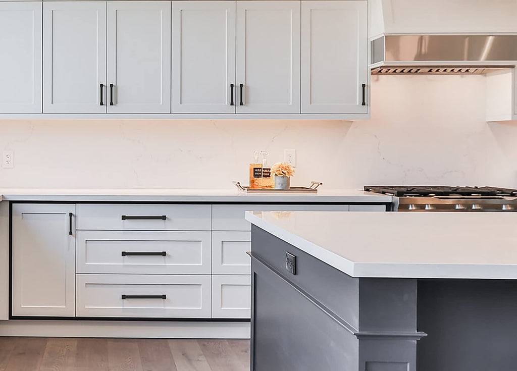 6 Pack Matte Black Cabinet Pulls 3-3/4"