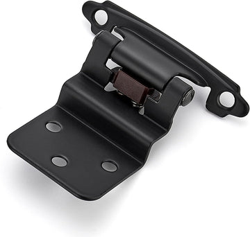 60 Packs (30 Pairs) 3/8" Inset Matte Black Cabinet Hinge, Self Closing Hinges /Furniture Cabinets & Doors. Decorative