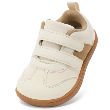 Toddler Shoes Barefoot Sneakers Beige Brown T9