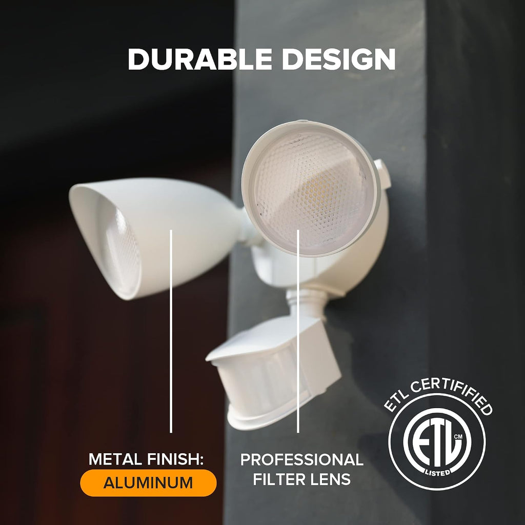 32W 3500 Lumen LED Security Lights Motion Sensor Light Outdoor, 5000K Daylight, IP65 Waterproof, Dusk to Dawn, Motion